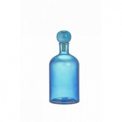 Декоративная бутылка синяя